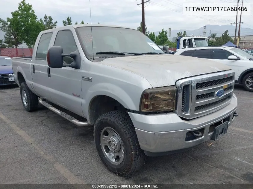 2007 Ford F-350 VIN: 1FTWW31P17EA68486 Lot: 39992212