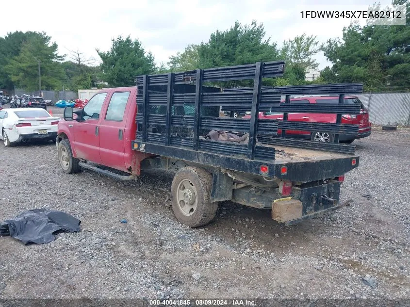 2007 Ford F-350 Chassis Lariat/Xl/Xlt VIN: 1FDWW345X7EA82912 Lot: 40041845