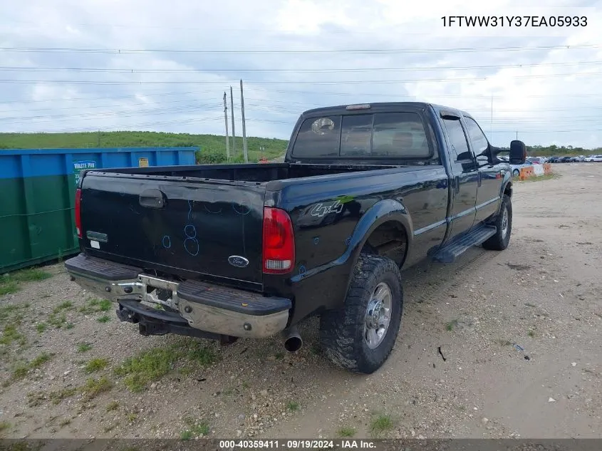 1FTWW31Y37EA05933 2007 Ford F-350 Lariat/Xl/Xlt