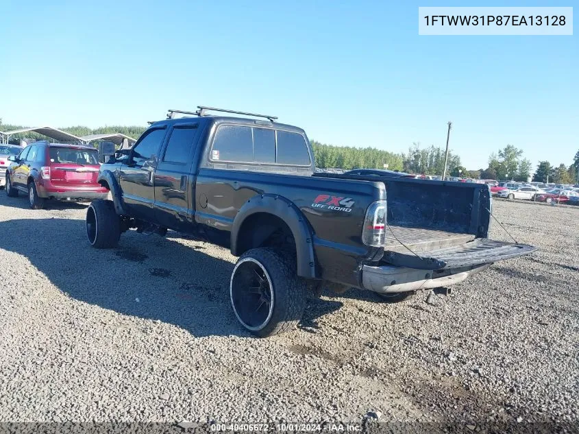 2007 Ford F-350 Lariat/Xl/Xlt VIN: 1FTWW31P87EA13128 Lot: 40406672