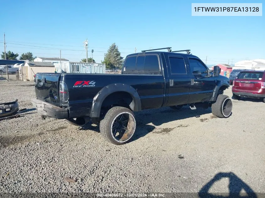 2007 Ford F-350 Lariat/Xl/Xlt VIN: 1FTWW31P87EA13128 Lot: 40406672