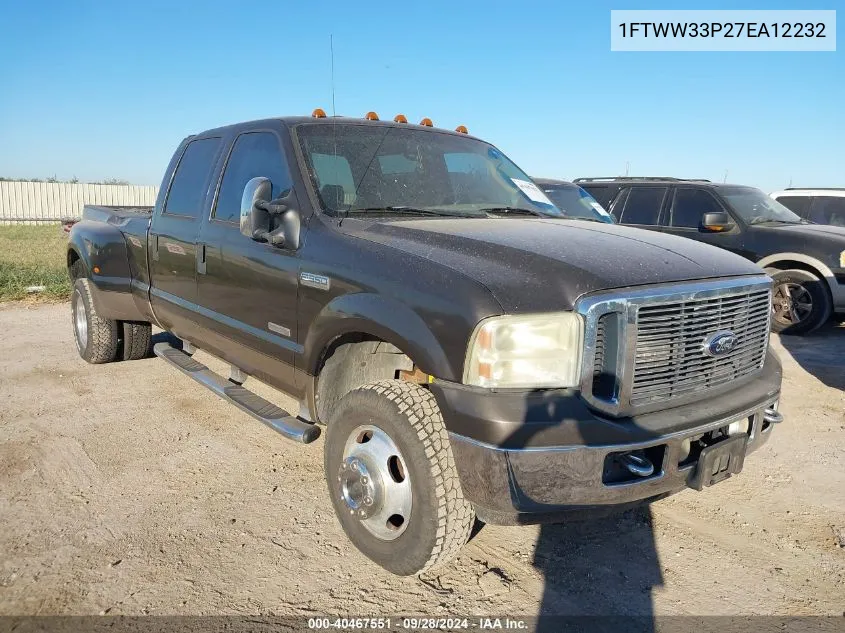 2007 Ford F-350 Lariat/Xl/Xlt VIN: 1FTWW33P27EA12232 Lot: 40467551