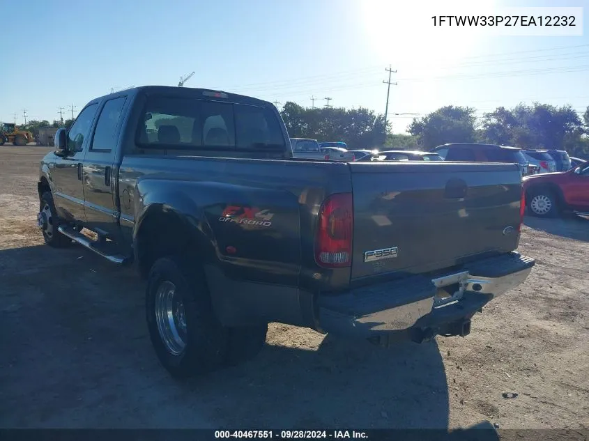 2007 Ford F-350 Lariat/Xl/Xlt VIN: 1FTWW33P27EA12232 Lot: 40467551