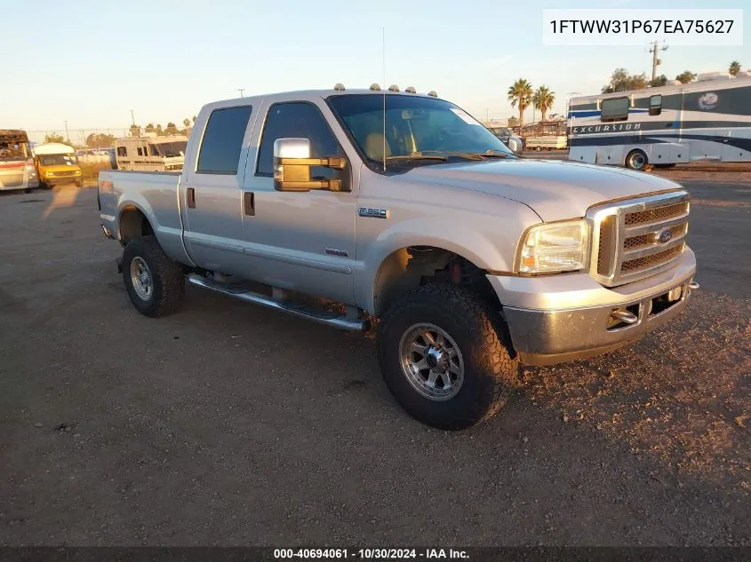 2007 Ford F-350 Lariat/Xl/Xlt VIN: 1FTWW31P67EA75627 Lot: 40694061