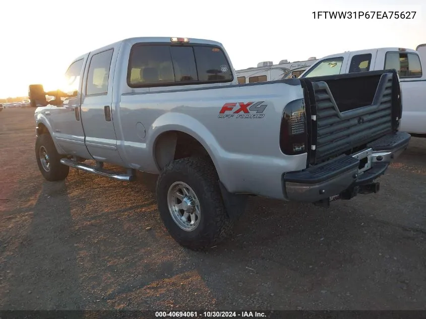 2007 Ford F-350 Lariat/Xl/Xlt VIN: 1FTWW31P67EA75627 Lot: 40694061