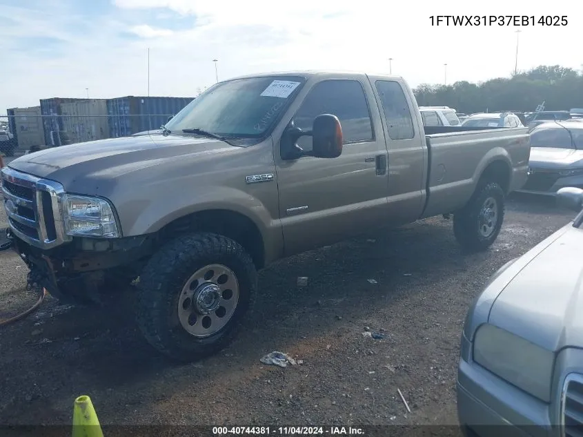 2007 Ford F-350 Lariat/Xl/Xlt VIN: 1FTWX31P37EB14025 Lot: 40744381