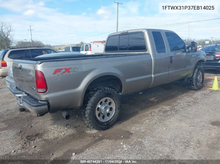 2007 Ford F-350 Lariat/Xl/Xlt VIN: 1FTWX31P37EB14025 Lot: 40744381