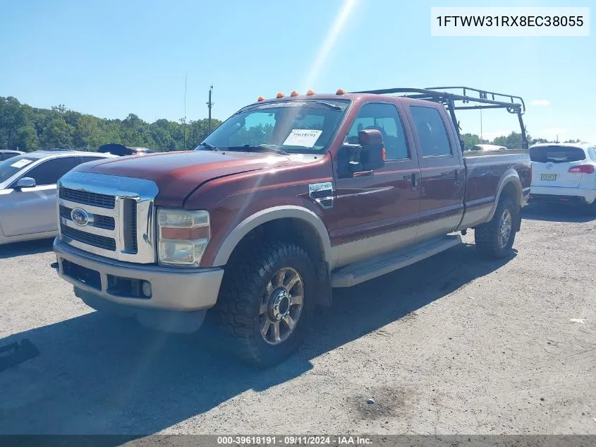 2008 Ford F-350 Fx4/Harley-Davidson/King Ranch/Lariat/Xl/Xlt VIN: 1FTWW31RX8EC38055 Lot: 39618191