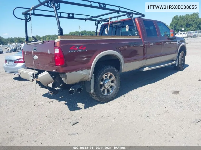 1FTWW31RX8EC38055 2008 Ford F-350 Fx4/Harley-Davidson/King Ranch/Lariat/Xl/Xlt