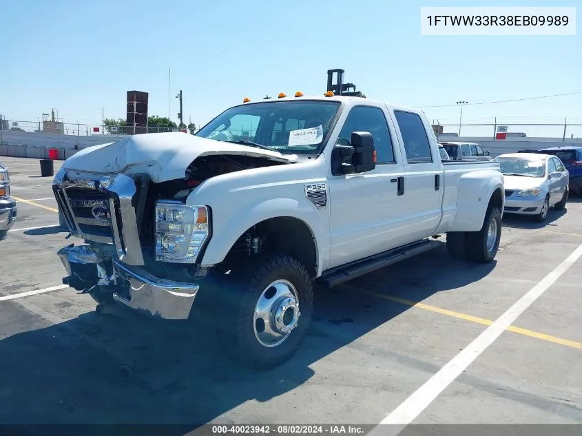 2008 Ford F-350 Fx4/King Ranch/Lariat/Xl/Xlt VIN: 1FTWW33R38EB09989 Lot: 40023942