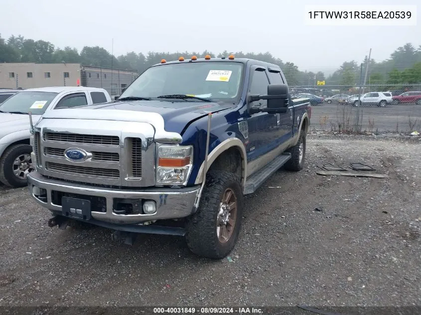 2008 Ford F-350 Fx4/Harley-Davidson/King Ranch/Lariat/Xl/Xlt VIN: 1FTWW31R58EA20539 Lot: 40031849