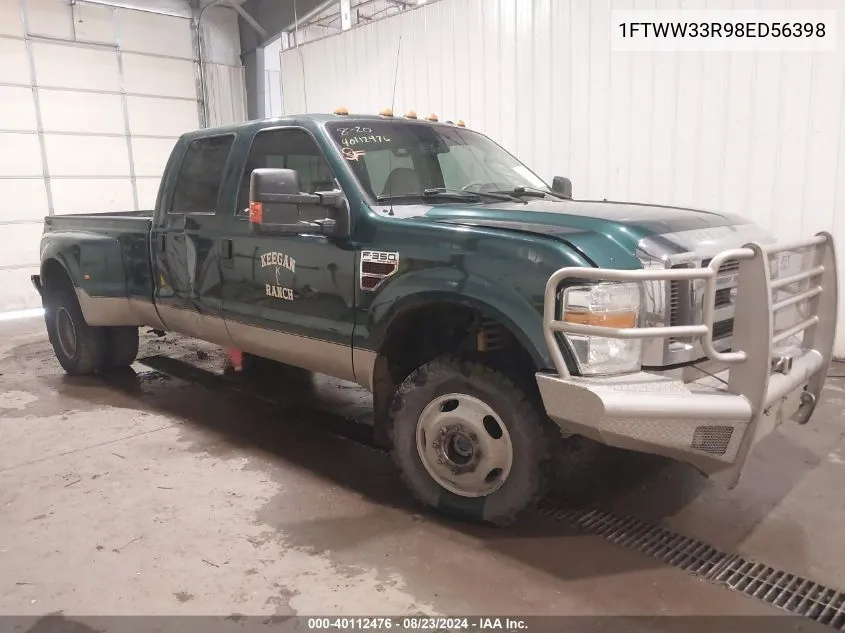 2008 Ford F-350 Fx4/King Ranch/Lariat/Xl/Xlt VIN: 1FTWW33R98ED56398 Lot: 40112476