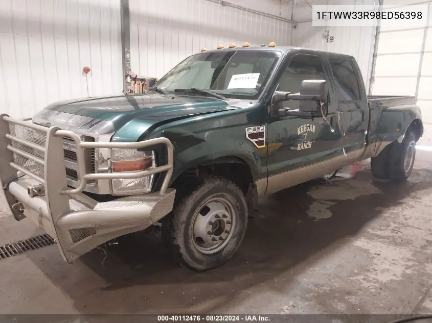 2008 Ford F-350 Fx4/King Ranch/Lariat/Xl/Xlt VIN: 1FTWW33R98ED56398 Lot: 40112476