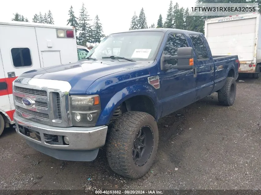 2008 Ford F-350 Xlt VIN: 1FTWW31RX8EA32055 Lot: 40153882