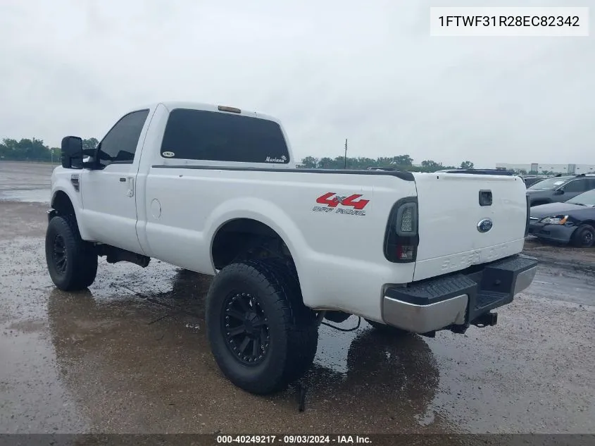 1FTWF31R28EC82342 2008 Ford F-350 Xl/Xlt