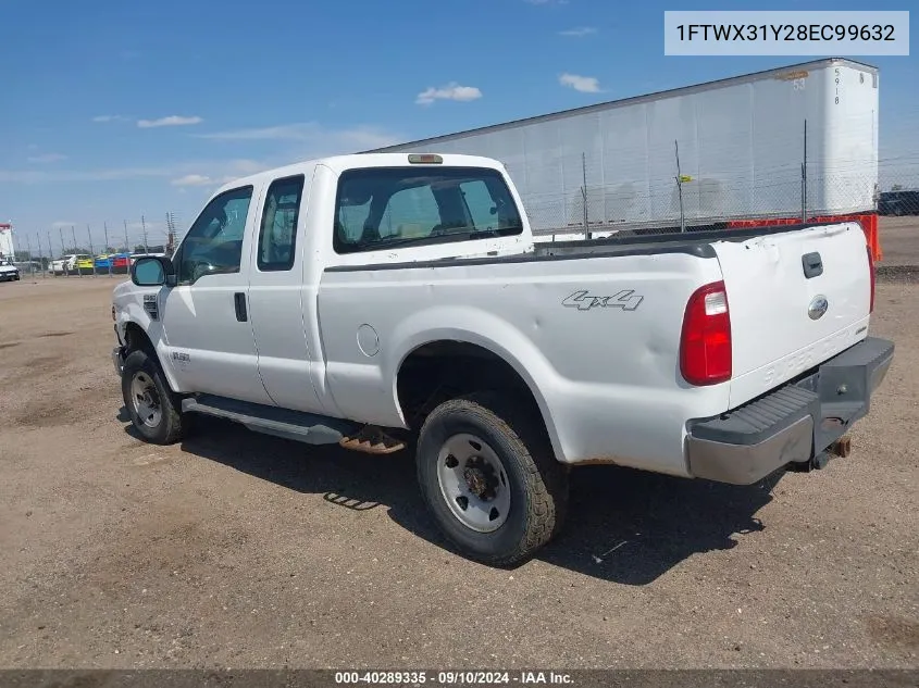 2008 Ford F350 Srw Super Duty VIN: 1FTWX31Y28EC99632 Lot: 40289335