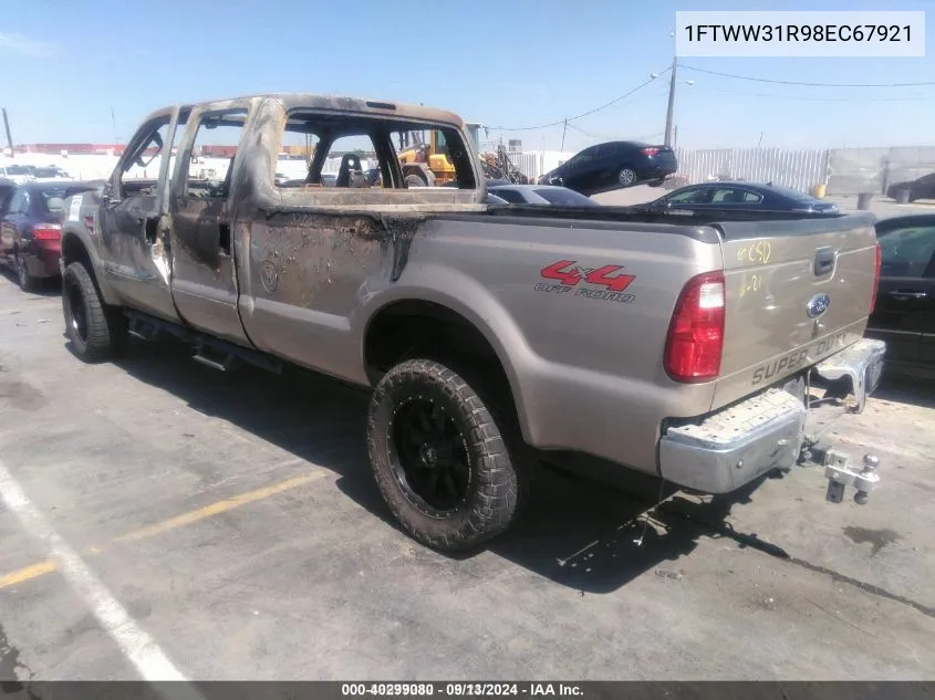 2008 Ford F-350 Fx4/Harley-Davidson/King Ranch/Lariat/Xl/Xlt VIN: 1FTWW31R98EC67921 Lot: 40299080