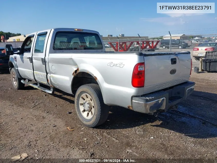 2008 Ford F-350 Fx4/Harley-Davidson/King Ranch/Lariat/Xl/Xlt VIN: 1FTWW31R38EE23791 Lot: 40327531