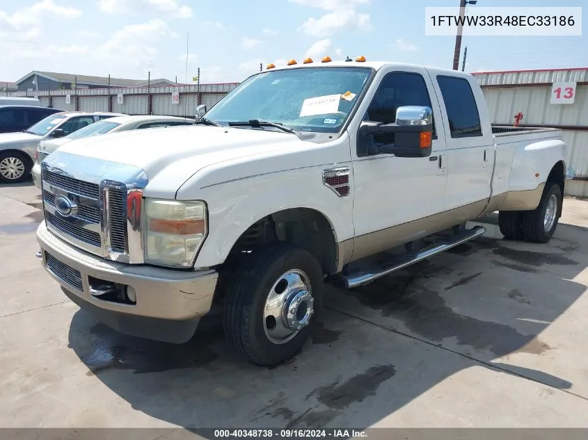 2008 Ford F-350 Fx4/King Ranch/Lariat/Xl/Xlt VIN: 1FTWW33R48EC33186 Lot: 40348738