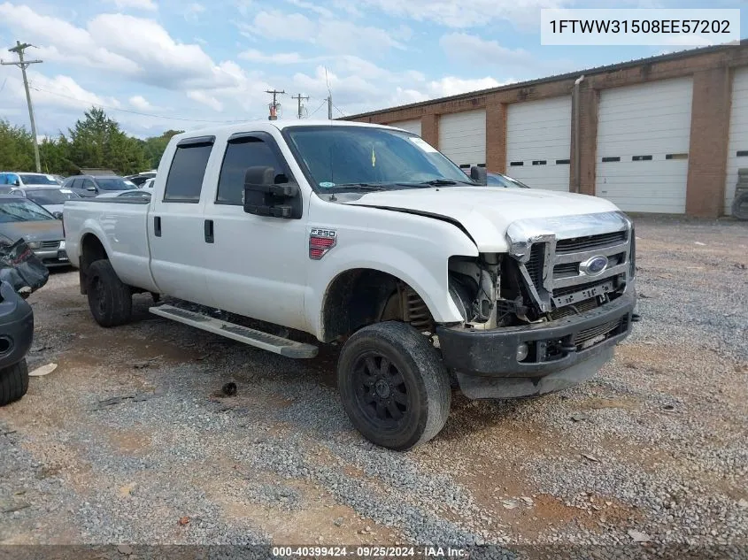 2008 Ford F-350 Fx4/King Ranch/Lariat/Xl/Xlt VIN: 1FTWW31508EE57202 Lot: 40399424