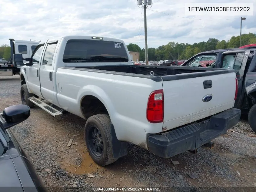 2008 Ford F-350 Fx4/King Ranch/Lariat/Xl/Xlt VIN: 1FTWW31508EE57202 Lot: 40399424