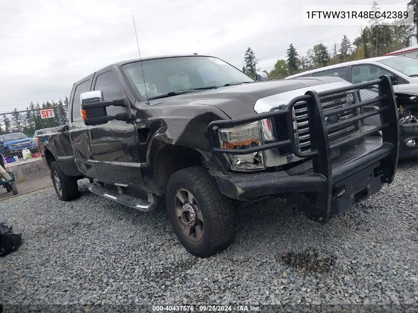 1FTWW31R48EC42389 2008 Ford F-350 Fx4/Harley-Davidson/King Ranch/Lariat/Xl/Xlt