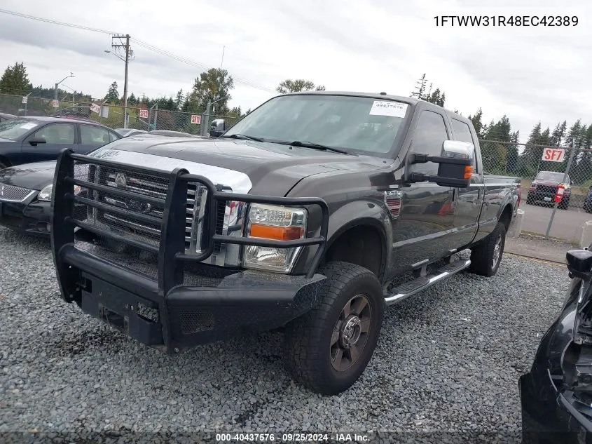 2008 Ford F-350 Fx4/Harley-Davidson/King Ranch/Lariat/Xl/Xlt VIN: 1FTWW31R48EC42389 Lot: 40437576