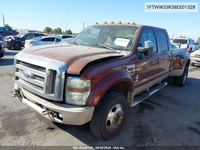 2008 Ford F-350 Fx4/King Ranch/Lariat/Xl/Xlt VIN: 1FTWW33R38EE01528 Lot: 40448789