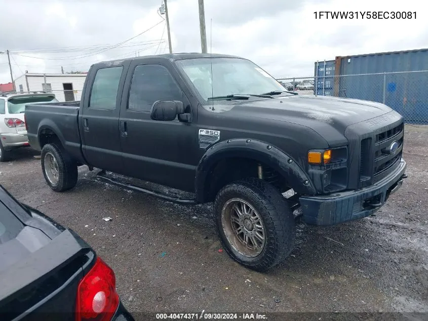 2008 Ford F-350 Fx4/Harley-Davidson/King Ranch/Lariat/Xl/Xlt VIN: 1FTWW31Y58EC30081 Lot: 40474371