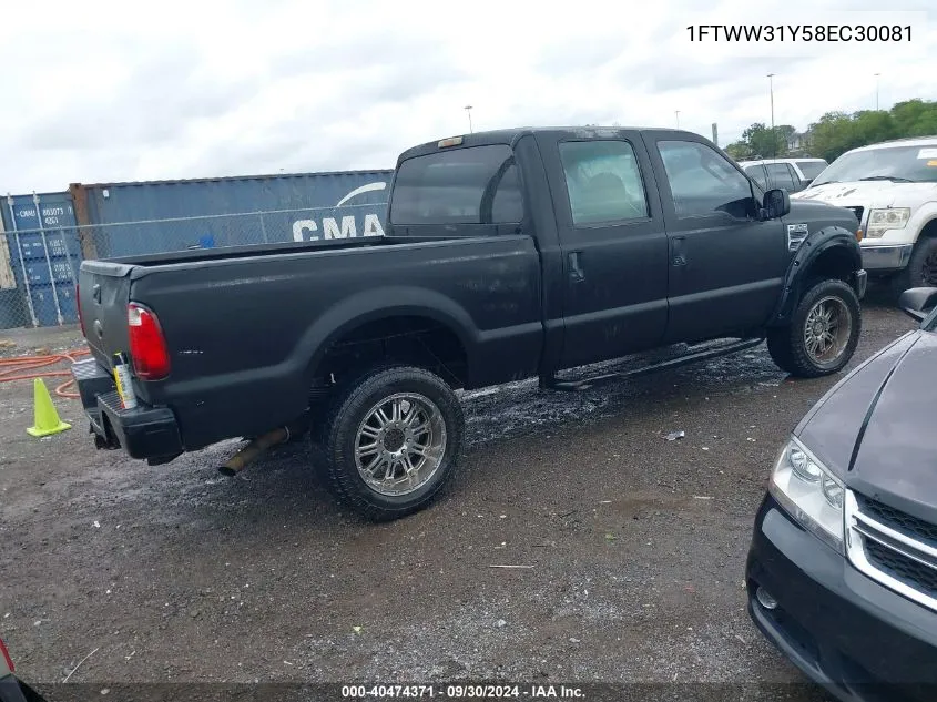 1FTWW31Y58EC30081 2008 Ford F-350 Fx4/Harley-Davidson/King Ranch/Lariat/Xl/Xlt