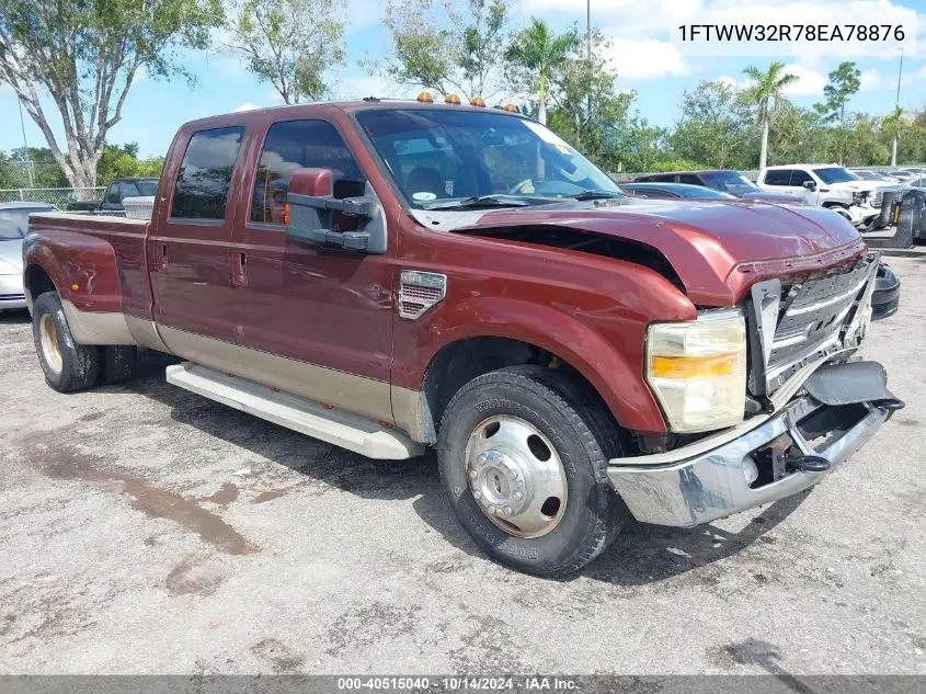 2008 Ford F-350 King Ranch VIN: 1FTWW32R78EA78876 Lot: 40515040