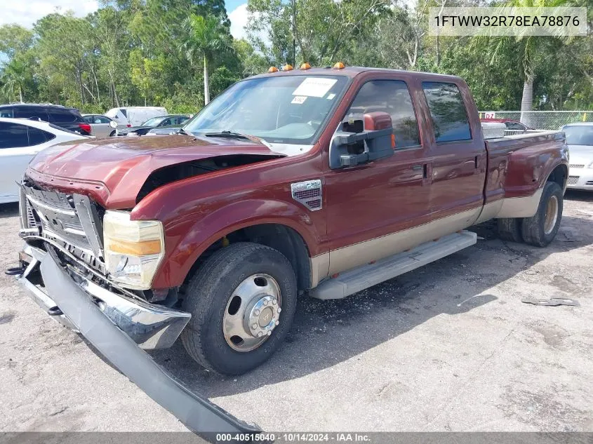 2008 Ford F-350 King Ranch VIN: 1FTWW32R78EA78876 Lot: 40515040