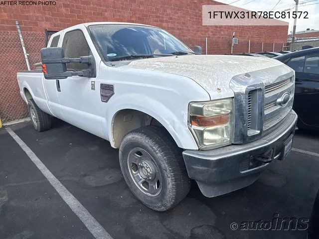 2008 Ford F-350 Fx4/Lariat/Xl/Xlt VIN: 1FTWX31R78EC81572 Lot: 40527939