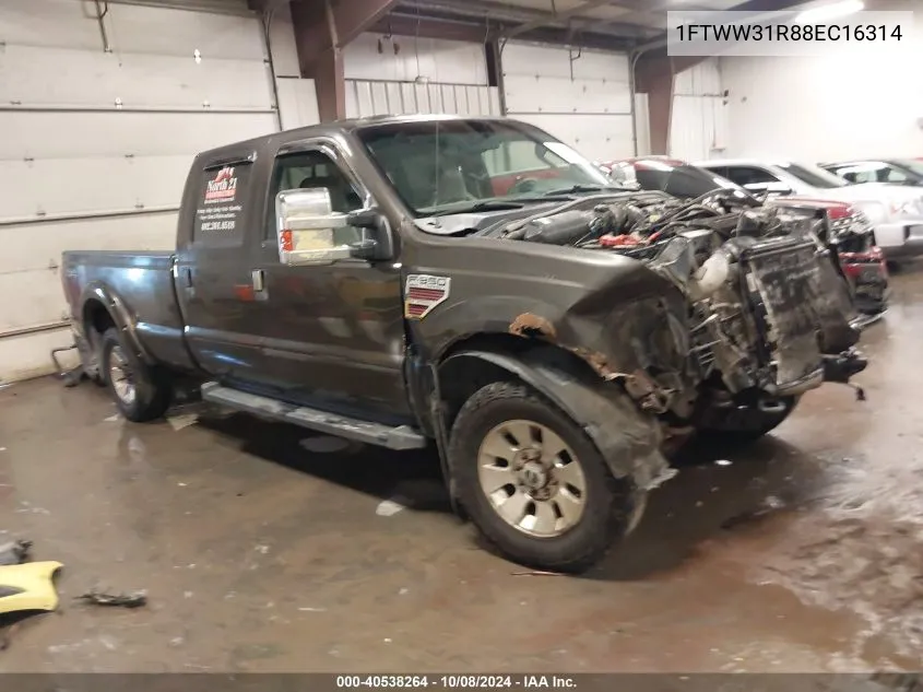 2008 Ford F350 Srw Super Duty VIN: 1FTWW31R88EC16314 Lot: 40538264