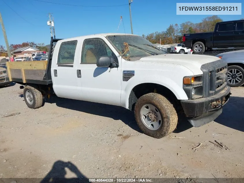 2008 Ford F-350 Xl/Xlt VIN: 1FDWW31558ED91211 Lot: 40544328