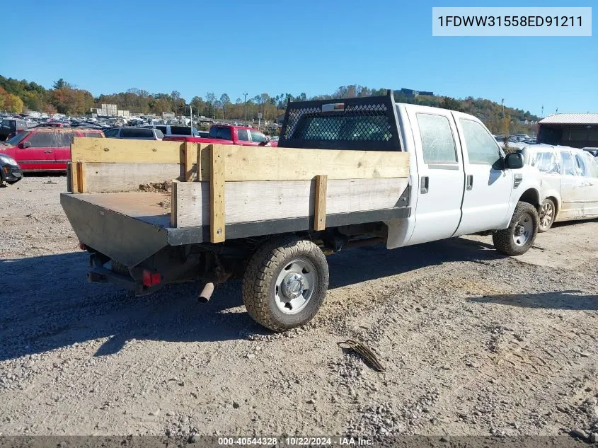 2008 Ford F-350 Xl/Xlt VIN: 1FDWW31558ED91211 Lot: 40544328