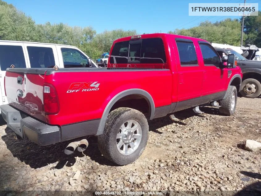 2008 Ford F-350 Fx4 VIN: 1FTWW31R38ED60465 Lot: 40549702