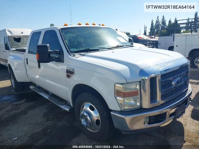 2008 Ford F350 Super Duty VIN: 1FTWW32R18EA64164 Lot: 40554040