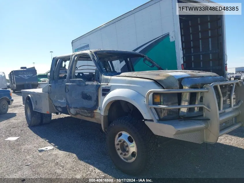 2008 Ford F-350 Fx4/King Ranch/Lariat/Xl/Xlt VIN: 1FTWW33R48ED48385 Lot: 40616558