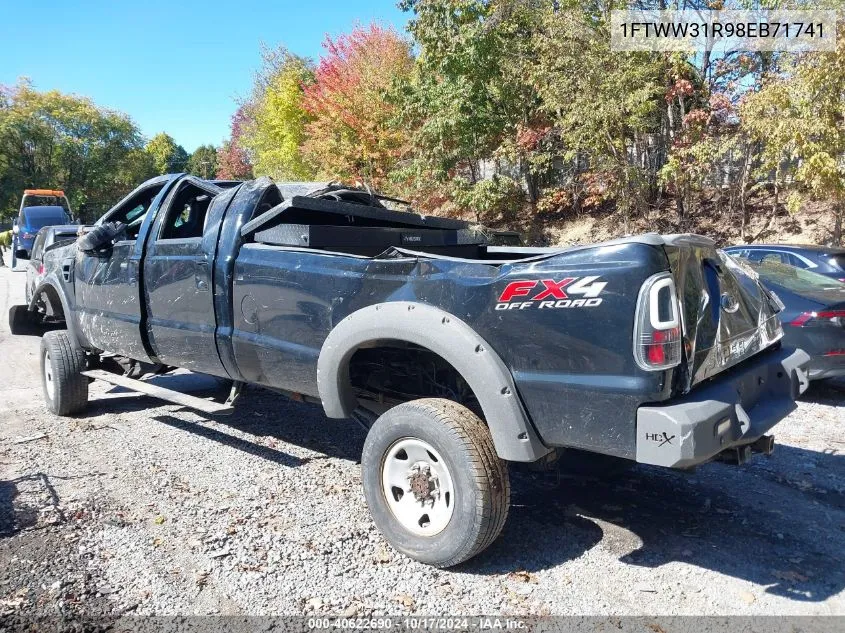 2008 Ford F-350 Fx4/Harley-Davidson/King Ranch/Lariat/Xl/Xlt VIN: 1FTWW31R98EB71741 Lot: 40622690