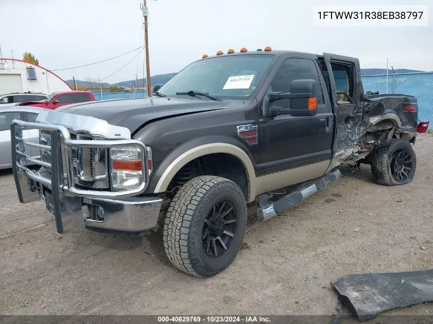 2008 Ford F-350 Fx4/Harley-Davidson/King Ranch/Lariat/Xl/Xlt VIN: 1FTWW31R38EB38797 Lot: 40629769