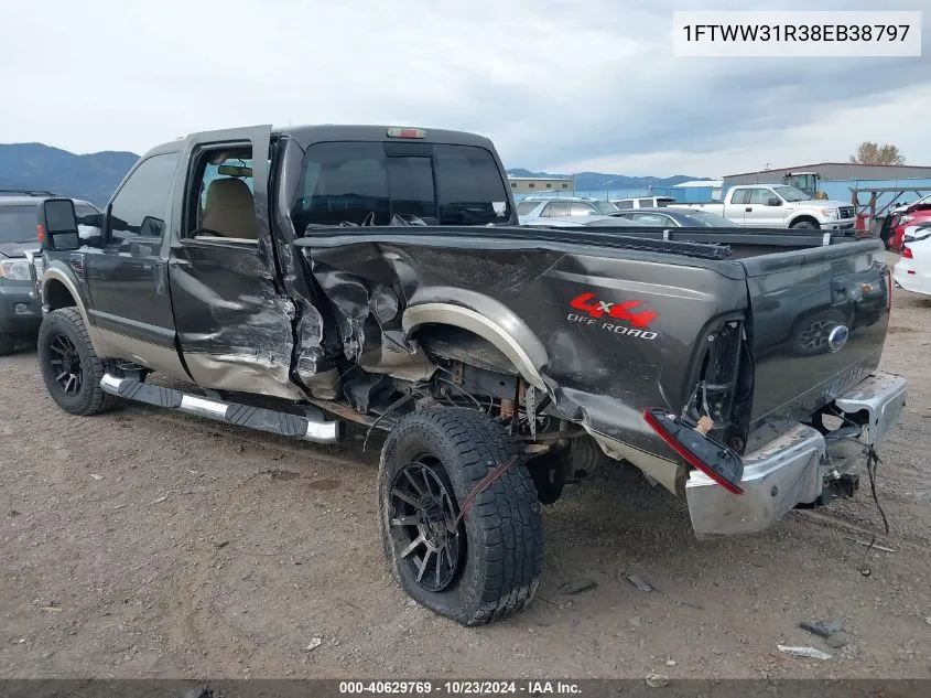 2008 Ford F-350 Fx4/Harley-Davidson/King Ranch/Lariat/Xl/Xlt VIN: 1FTWW31R38EB38797 Lot: 40629769