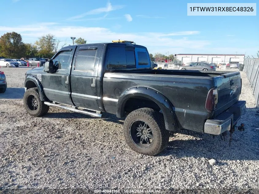 2008 Ford F-350 Fx4/Harley-Davidson/King Ranch/Lariat/Xl/Xlt VIN: 1FTWW31RX8EC48326 Lot: 40641967