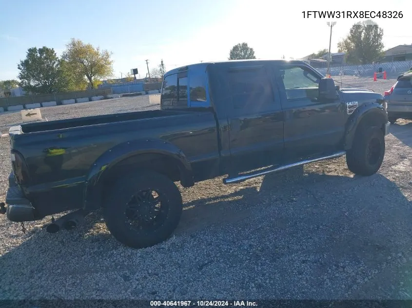 2008 Ford F-350 Fx4/Harley-Davidson/King Ranch/Lariat/Xl/Xlt VIN: 1FTWW31RX8EC48326 Lot: 40641967