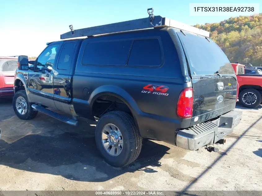 2008 Ford F-350 Fx4/Lariat/Xl/Xlt VIN: 1FTSX31R38EA92738 Lot: 40659950