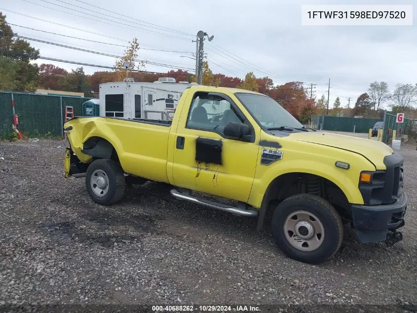 2008 Ford F-350 Xl/Xlt VIN: 1FTWF31598ED97520 Lot: 40688262