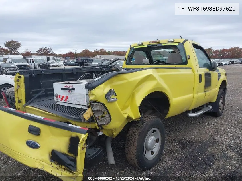 2008 Ford F-350 Xl/Xlt VIN: 1FTWF31598ED97520 Lot: 40688262