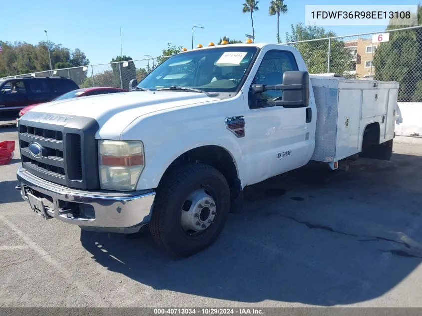 2008 Ford F-350 Chassis Xl/Xlt VIN: 1FDWF36R98EE13108 Lot: 40713034