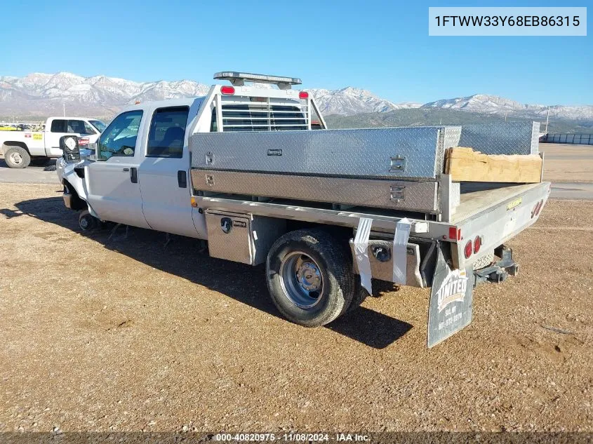 2008 Ford F-350 Fx4/King Ranch/Lariat/Xl/Xlt VIN: 1FTWW33Y68EB86315 Lot: 40820975