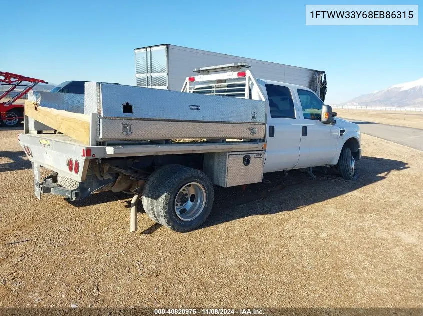 2008 Ford F-350 Fx4/King Ranch/Lariat/Xl/Xlt VIN: 1FTWW33Y68EB86315 Lot: 40820975